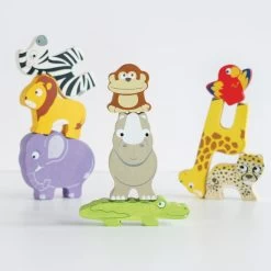 Le Toy Van Petilou African Stacking Animals & Bag -Toy Specialty Store LEPL117 3