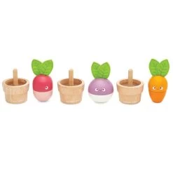 Le Toy Van Petilou Stacking Veggies -Toy Specialty Store LEPL121 9