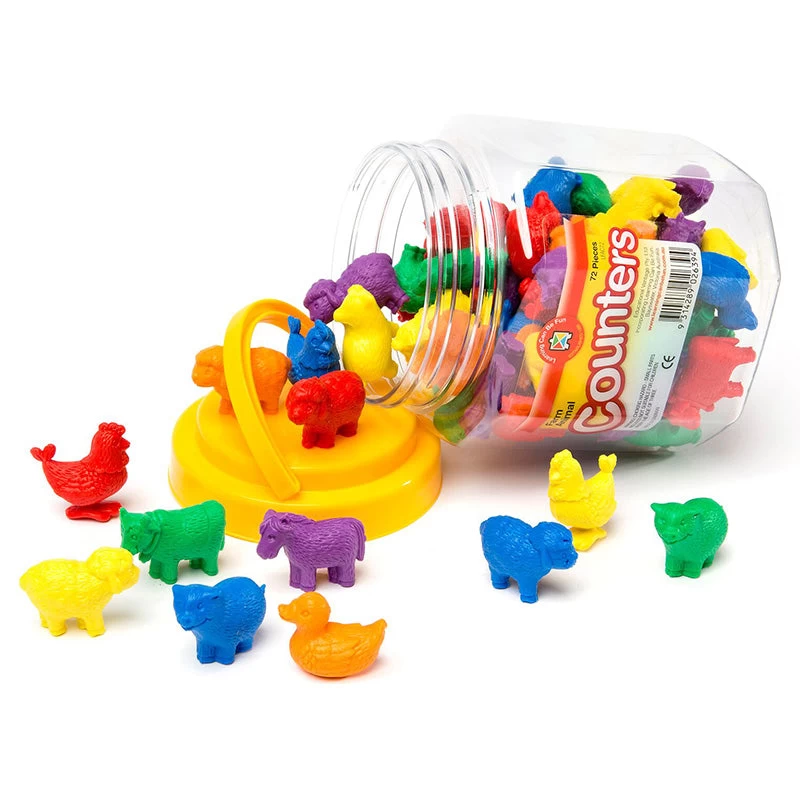 Farm Animal Counters 72pc 3 Farm Animal Counters 72pc