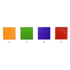 Magnetic Tiles Large Square Pack 8pc -Toy Specialty Store LargeSquaresContents v2