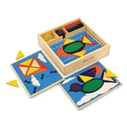 Melissa & Doug Beginner Pattern Blocks 35pc