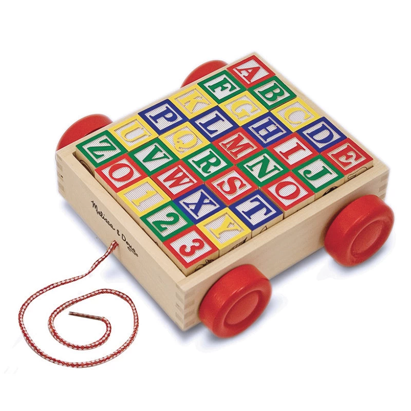 Melissa & Doug Classic ABC Block Cart 3 Melissa & Doug Classic ABC Block Cart