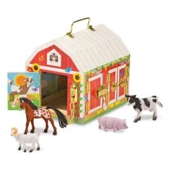 Melissa & Doug Latches Barn With Animals