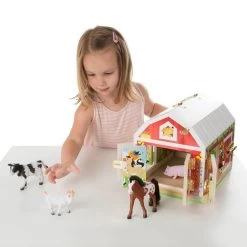Melissa & Doug Latches Barn With Animals -Toy Specialty Store MND02564 4