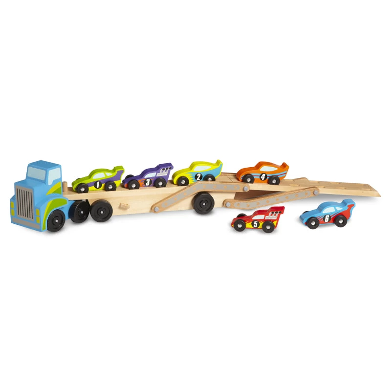 Melissa & Doug Jumbo Race Car Carrier 5 Melissa & Doug Jumbo Race Car Carrier - Image 3