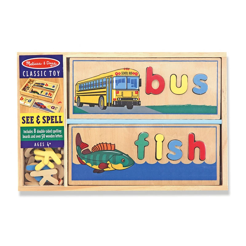 Melissa & Doug See & Spell Wooden Learning Set 3 Melissa & Doug See & Spell Wooden Learning Set