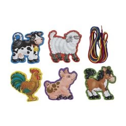 Melissa & Doug Lace & Trace Farm Animals -Toy Specialty Store MND03781 3
