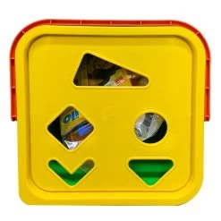Mobilo Sorting Bucket 54pc -Toy Specialty Store MOBILO YELLOW LID TOP