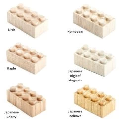 Bu-Bu Wooden Building Bricks 14pc Car Set -Toy Specialty Store MOK50145 3