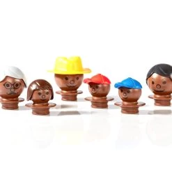 Mobilo Figures Mixed Dark Brown 6pc -Toy Specialty Store Mixeddarkbrown2copy