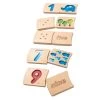 Plantoys Numbers 1-10 Wooden Tiles -Toy Specialty Store PLA05641 1