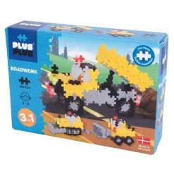 Plus-Plus Basic 3 In 1 - Road Work Building Set 220pc