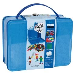 Plus-Plus Building Set In Blue Metal Case 600pc