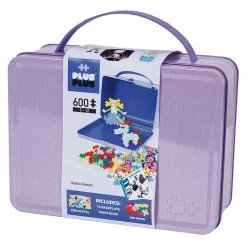 Plus-Plus Building Set In Lavender Metal Case 600pc