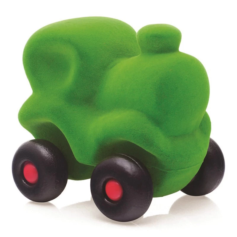 Little Rubber Train Green 3 Little Rubber Train Green