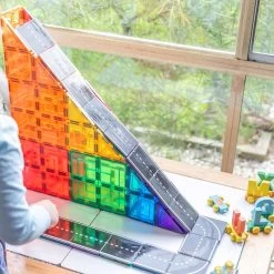 Magnetic Tile Topper Road Pack 40pc -Toy Specialty Store RoadTopper olliesaurusandbellaboo 1