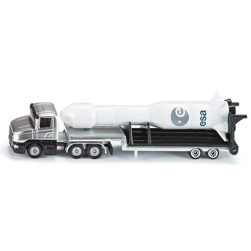 Siku Low Loader With Rocket 3 Siku Low Loader With Rocket