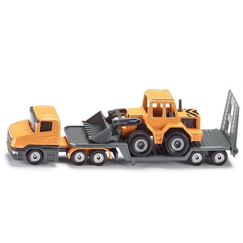 Siku Low Loader With Front Loader 3 Siku Low Loader With Front Loader