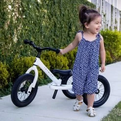 White Vintage 2 In 1 Metal Trybike With Black Tyres 15 White Vintage 2 In 1 Metal Trybike With Black Tyres -Toy Specialty Store TB4007 39