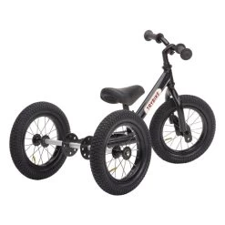 Black Vintage 2 In 1 Metal Trybike With Black Tyres & Seat 10 Black Vintage 2 In 1 Metal Trybike With Black Tyres & Seat -Toy Specialty Store TB6145 4