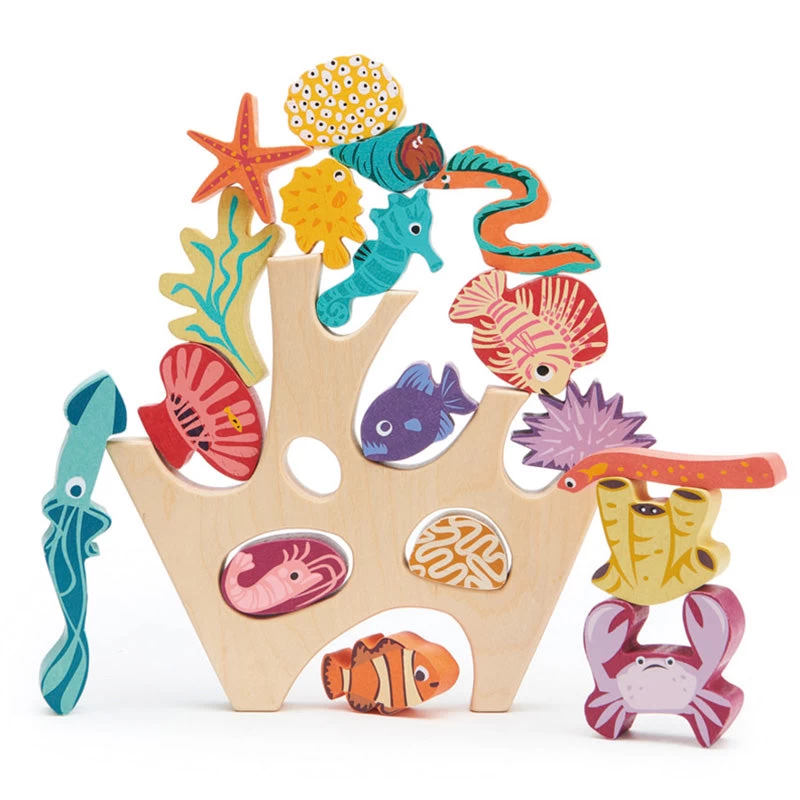 Tender Leaf Toys Stacking Coral Reef 3 Tender Leaf Toys Stacking Coral Reef