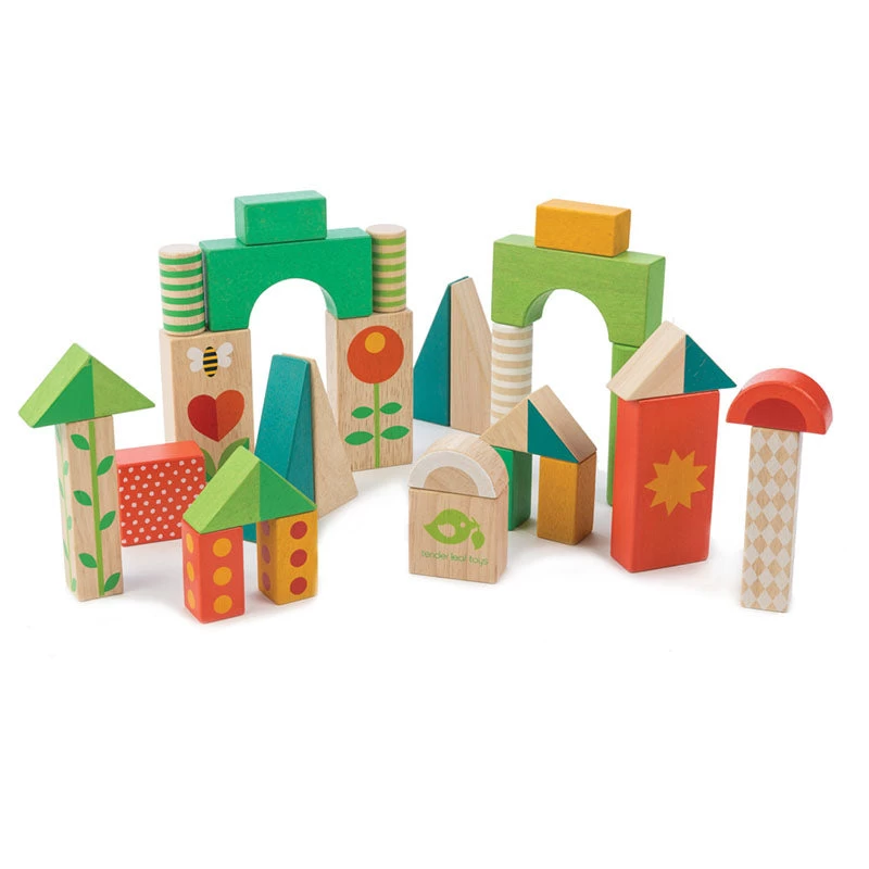 Tender Leaf Toys Wagon With Blocks 4 Tender Leaf Toys Wagon With Blocks - Image 2