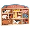 Tender Leaf Toys Wooden Farm Animals With Display