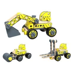 DIY Forklift & Excavator Construction Set