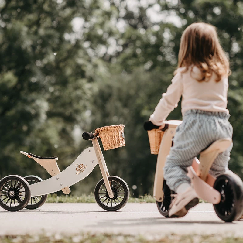 Kinderfeets Tiny Tot PLUS 2 In 1 Balance Bike & Trike - Silver Sage 6 Kinderfeets Tiny Tot PLUS 2 In 1 Balance Bike & Trike - Silver Sage - Image 4