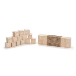 Alphablanks Uppercase Wooden Blocks Set Of 14