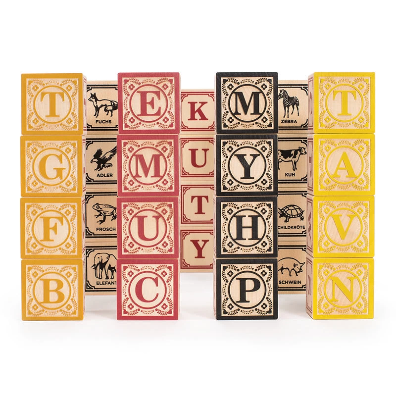 German Alphabet Wooden Blocks 3 German Alphabet Wooden Blocks