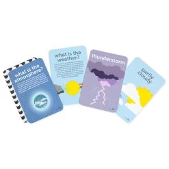 Weather Flash Cards 10 Weather Flash Cards -Toy Specialty Store WeatherFlashCards White