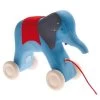 Elephant Otto Pull Along -Toy Specialty Store grimms blue elephant1