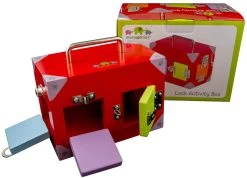 Lock Activity Box -Toy Specialty Store lock box small1 white web
