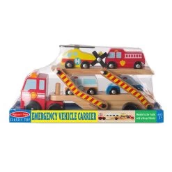 Melissa & Doug Emergency Vehicle Carrier With 4 Vehicles -Toy Specialty Store mnd4610 5