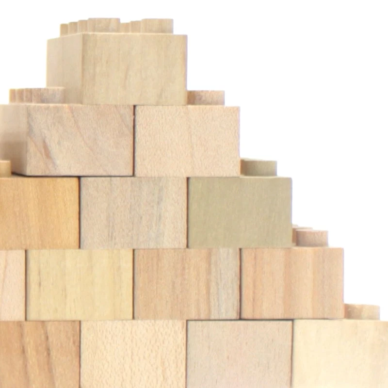 Kodomo Wooden Building Bricks 34pc Set 4 Kodomo Wooden Building Bricks 34pc Set - Image 2