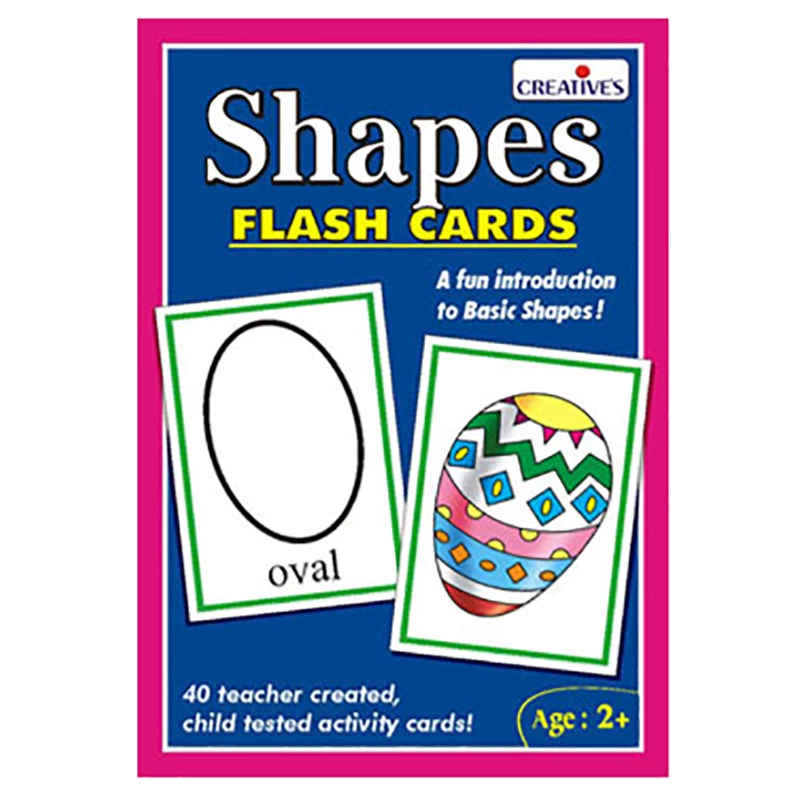Flash Cards Shapes * 3 Flash Cards Shapes *
