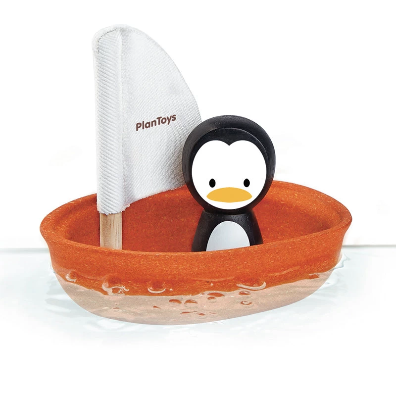 Plantoys Sailing Boat - Penguin 4 Plantoys Sailing Boat - Penguin - Image 2