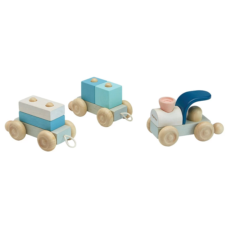 Plantoys Stacking Train Trio * 4 Plantoys Stacking Train Trio * - Image 2