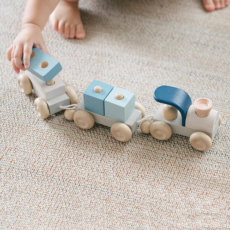 Plantoys Stacking Train Trio * 6 Plantoys Stacking Train Trio * - Image 4
